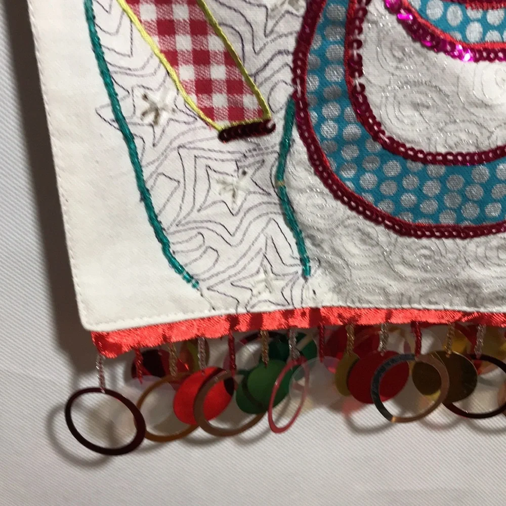 Pier 1 Imports Embellished Embroidered Table Runner 13